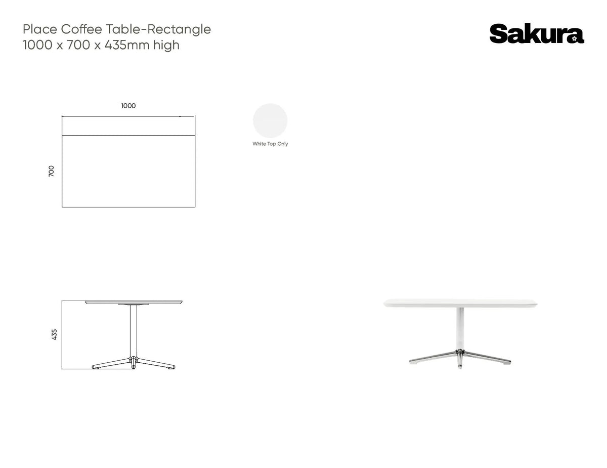 Place 100cm Coffee Table