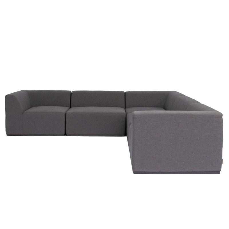 Relax Modular 5 L-Sectional Sofa Modular Sofas Flanelle Front