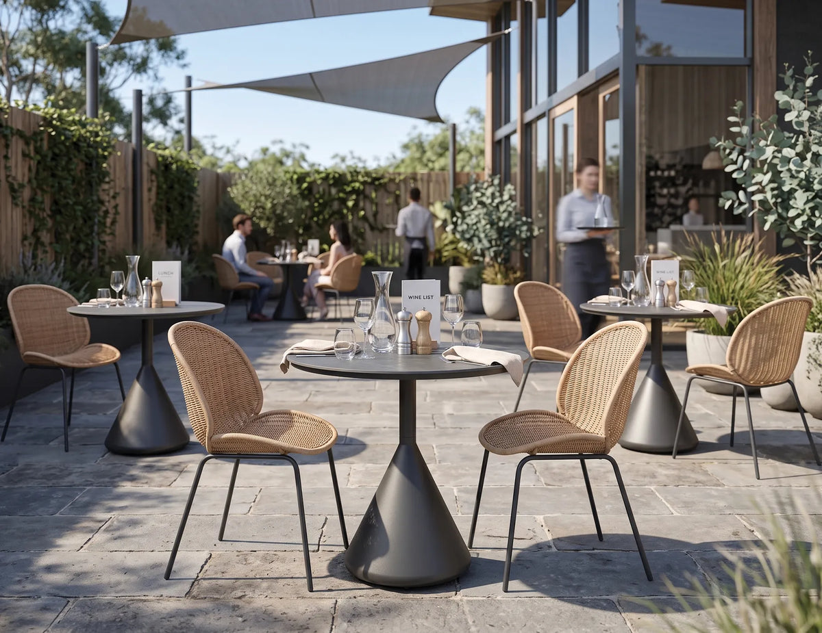 Kora 71cm Outdoor Round Cafe Table