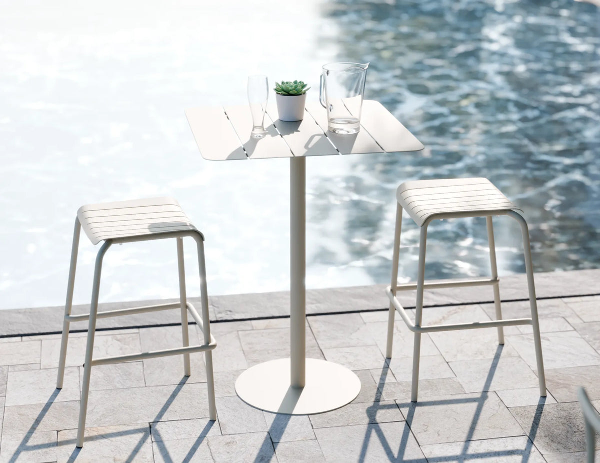 Roku Outdoor Backless Bar Stool