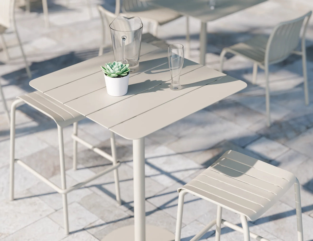 Roku Outdoor Backless Bar Stool