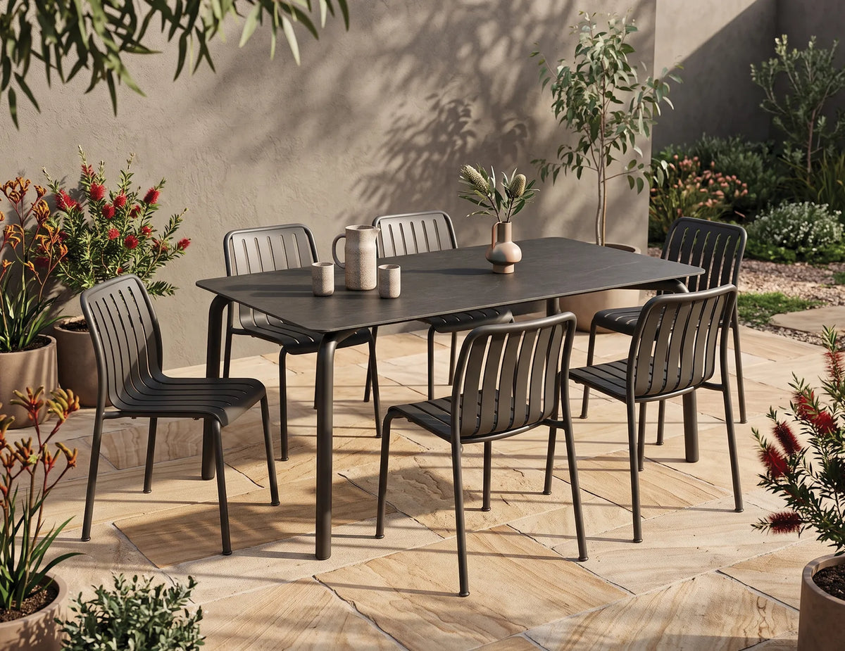 Roku 160cm Outdoor Dining Table with Ceramic Top