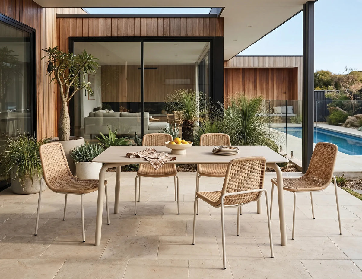 Roku 160cm Outdoor Dining Table with Ceramic Top