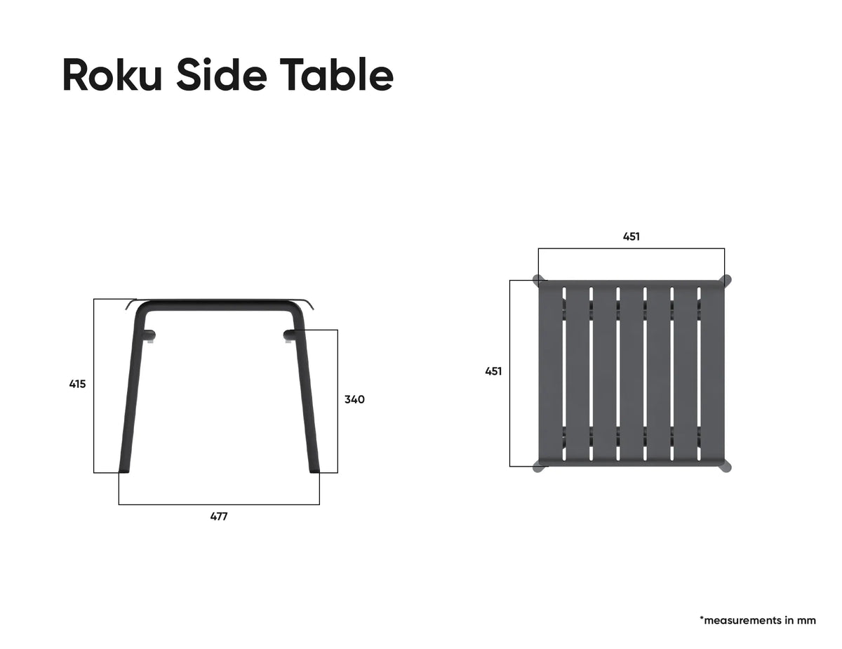 Roku Outdoor Low Stool