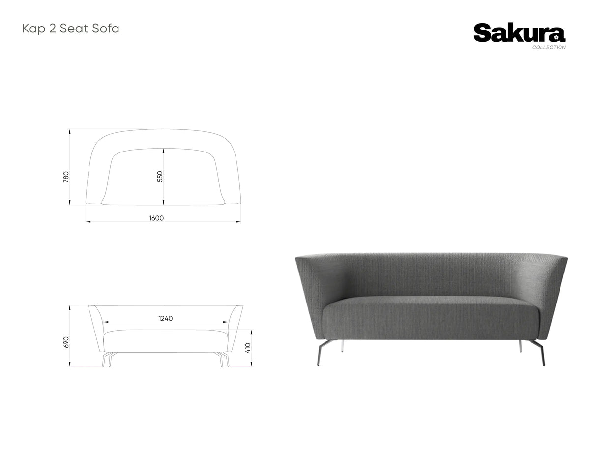 Kap 2 Seater Sofa