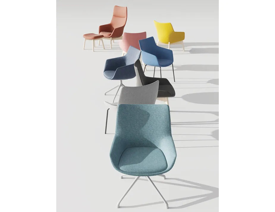 Flow Dining Armchair with Sled Base