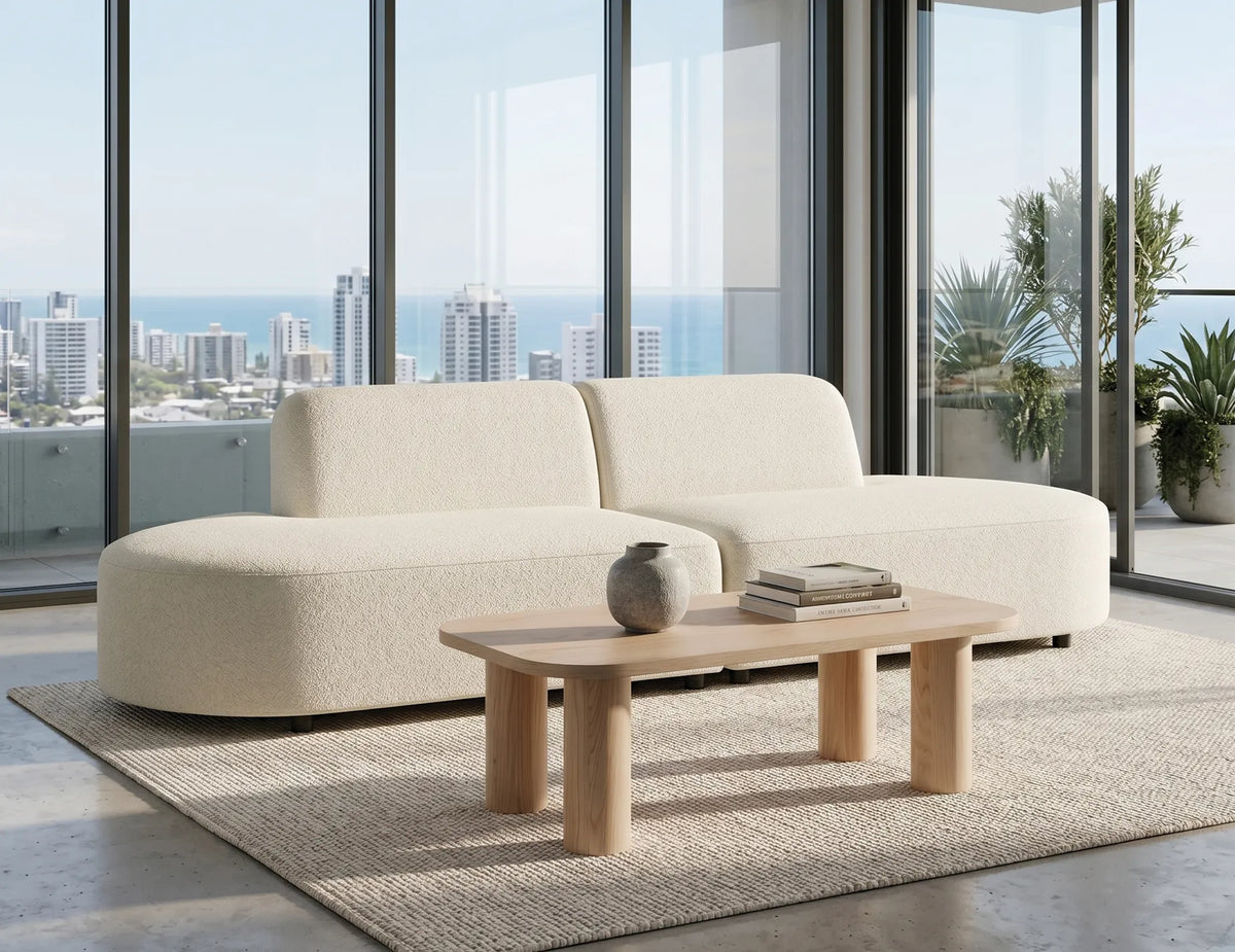 Atticus 180 x 86cm Curved Modular Sofa