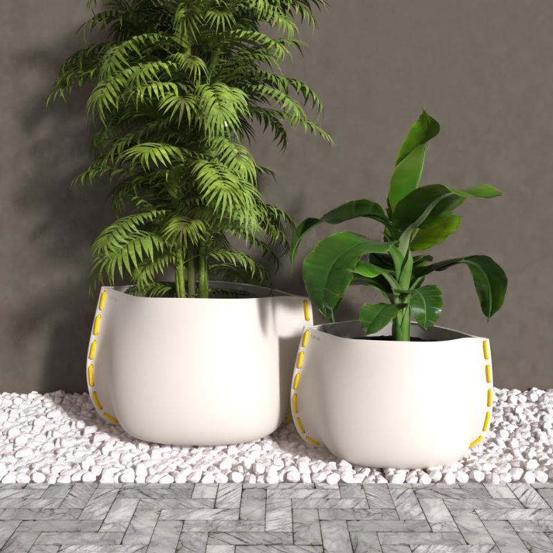 Stitch 100 Designer Pot Plant Bone With Plant