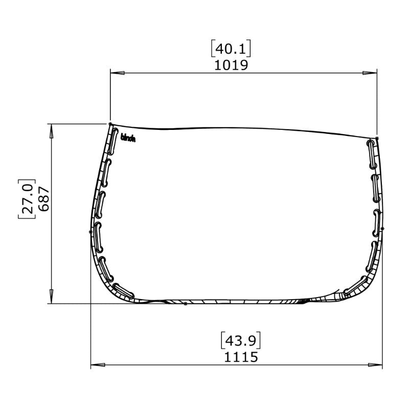 Stitch 100 Designer Pot Plant Front View Drawing