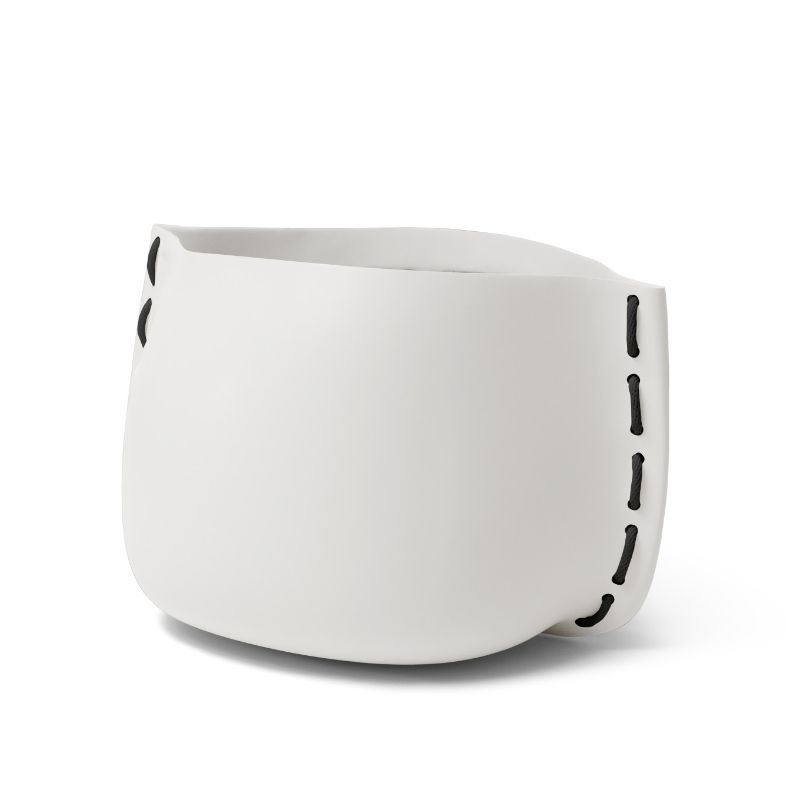 Stitch 75 Designer Pot Plant Bone Black Rope