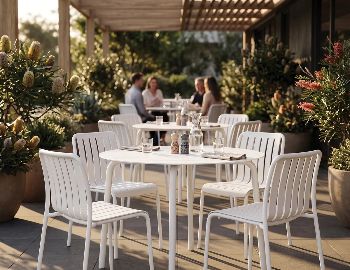 Roku 120cm Outdoor Round Dining Table