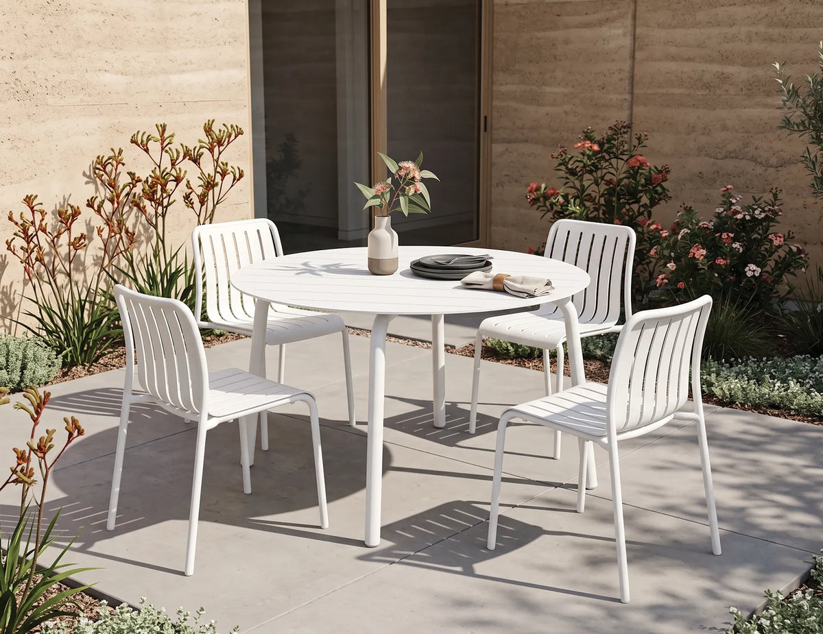 Roku 120cm Outdoor Round Dining Table