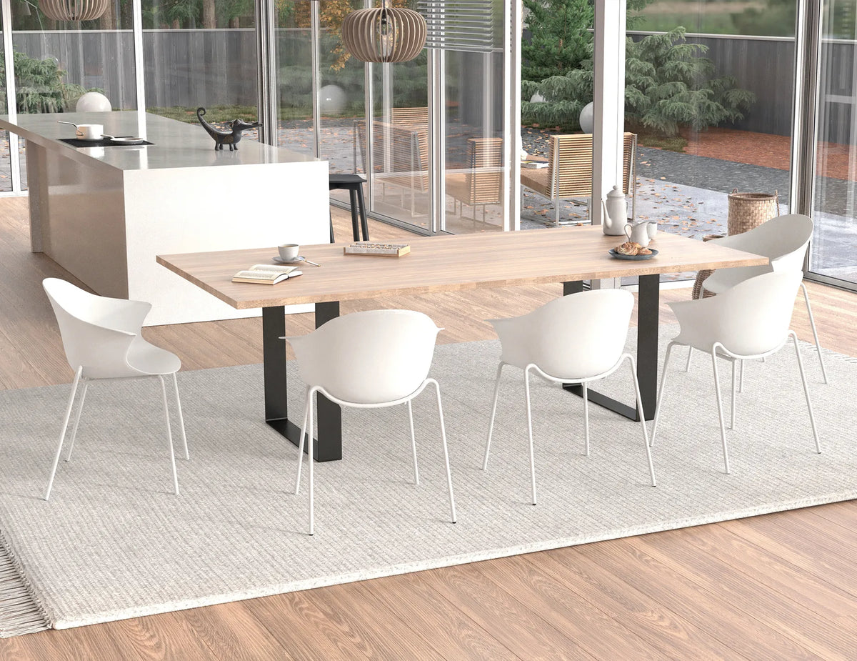 Pebble Beechwood Base Dining Armchair