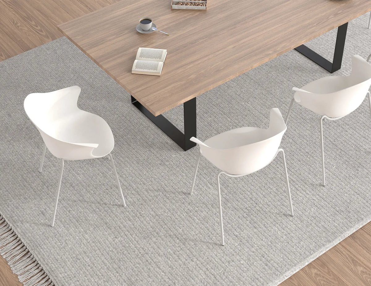 Pebble Castor Base Dining Armchair