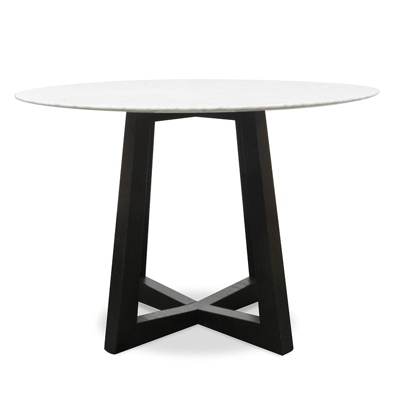Wigridge 115cm Round Marble Dining Table