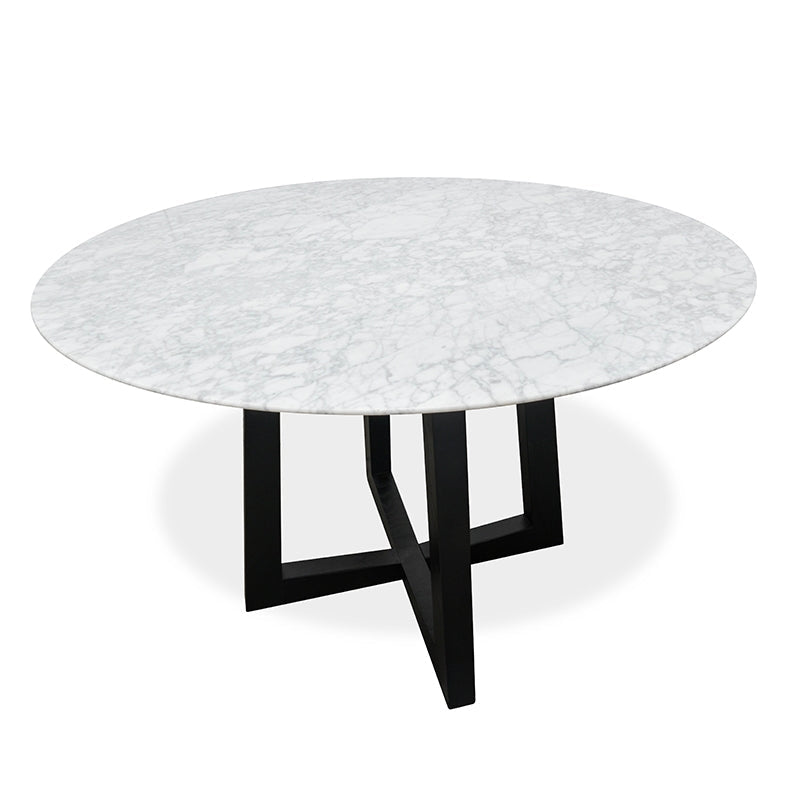 Wigridge 115cm Round Marble Dining Table