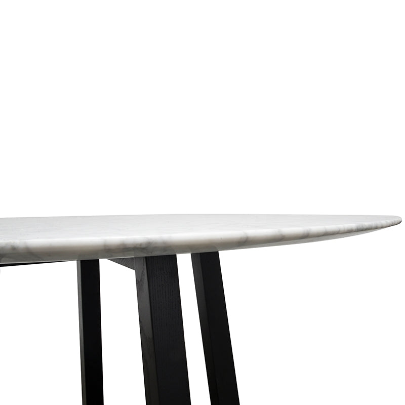 Wigridge 115cm Round Marble Dining Table