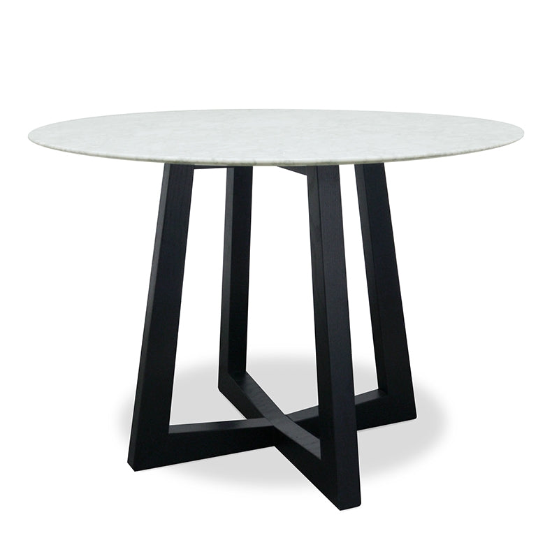 Wigridge 115cm Round Marble Dining Table