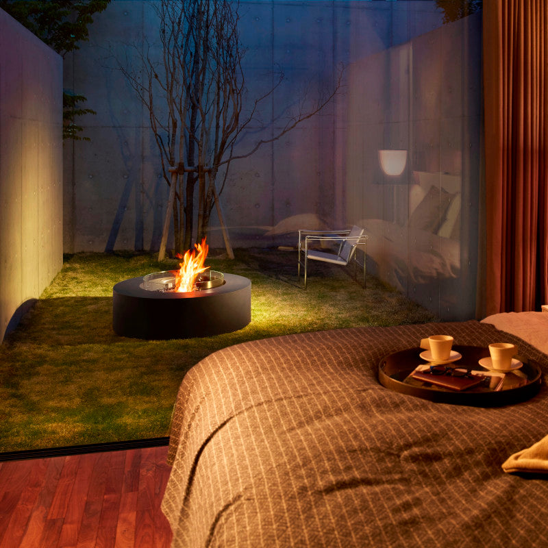 Ark 40 ethanol fire pit table bedroom