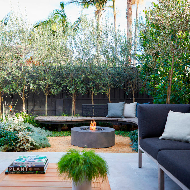 Ark 40 ethanol fire pit table backyard