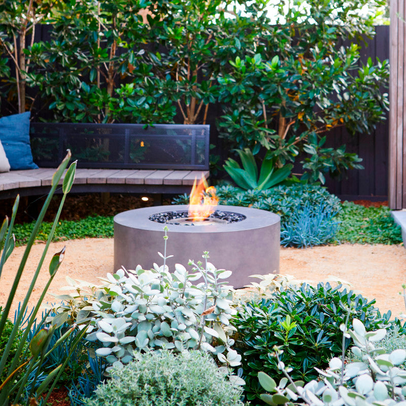 Ark 40 ethanol fire pit table trees