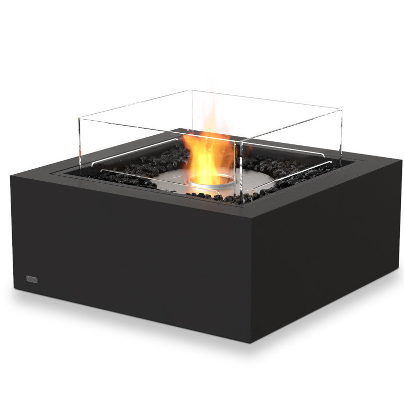 Base 30 ethanol fire pit table graphite