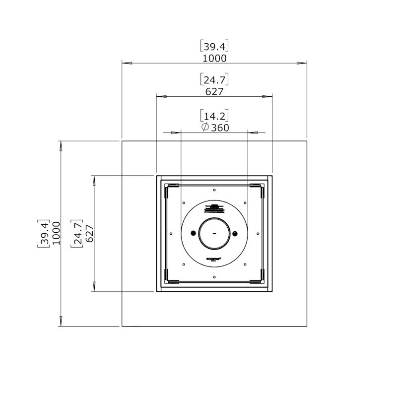 Base 40 Ethanol Fire Pit Table