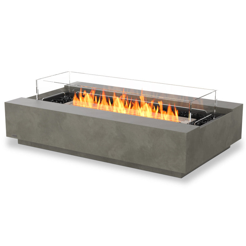 Cosmo 50 ethanol fire pit table natural
