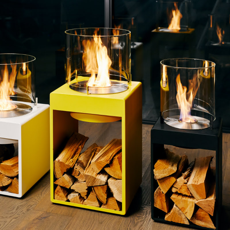 Pop 3T Tall Ethanol Fireplaces