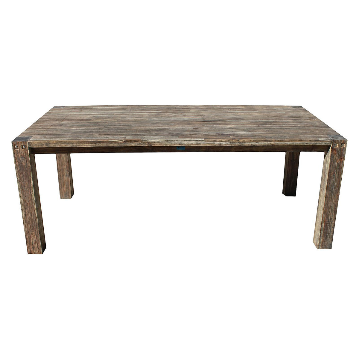 Sturdy Outdoor Dining Table, Brush Black - Outdoor Living Essentials