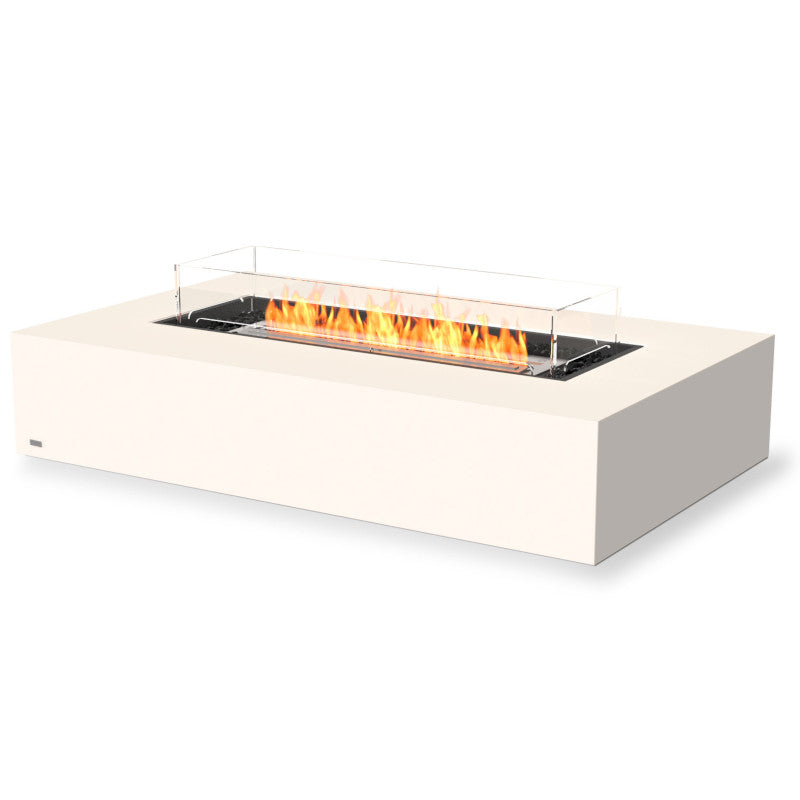 Wharf 65 ethanol fire pit table bone