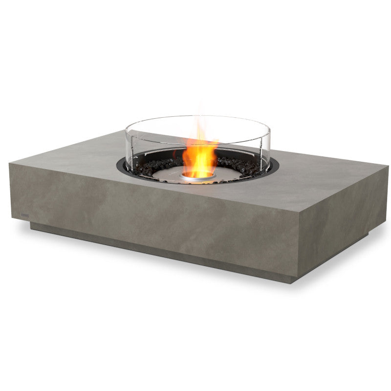 martini 50 ethanol fire pit table natural
