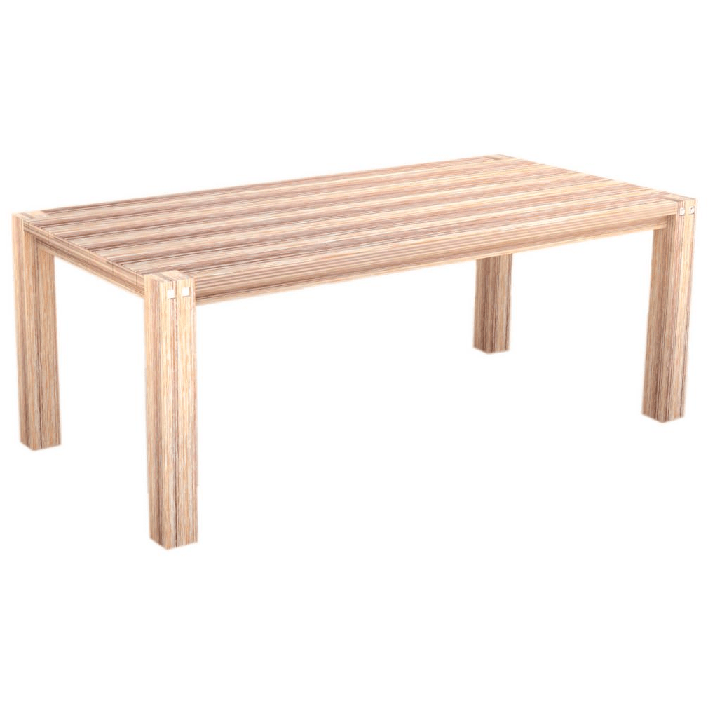 Outdoor Dining Table, White Brush - Outdoor Living Essentials